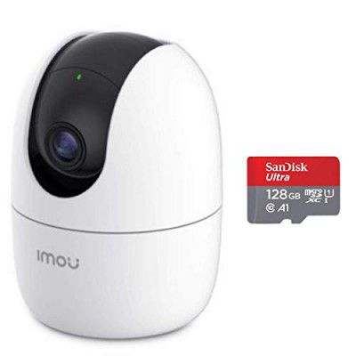 Imou 2MP Indoor Security Camera for Home with 128GB Memory Card ( 30 Days Recording )