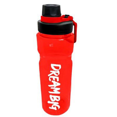 IMPHI Gym Shaker Bottle Ideal for Protein shake, Pre-workout and Leak-proof Plastic Material (Dark Red)