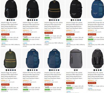 Impulse Backpack Starts ₹229 + Apply ₹100 Coupon