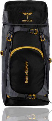 IMPULSE Mt. Calling 55 Litres Blue Rucksack - 55 L  (Black, Multicolor)