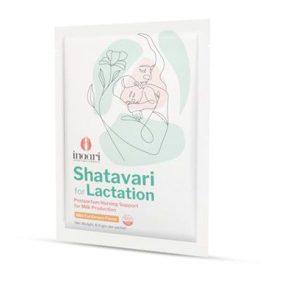 Inaari Shatavari Powder Infused with Stevia to Support Lactation & Immunity |Postpartum Lactation Drink | Breast Feeding Supplement | Mild Cardamom Flavor (10g Sachet)