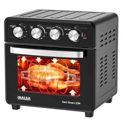 INALSA Air Fryer for Home 23 L Capacity 1700 W Rotisserie Convection Oven Smart23M