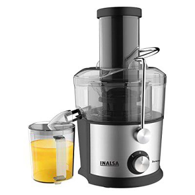 INALSA Electric Juicer for Fruits & Vegetables Centrifugal Juicer 900 Watt- Duronic 900|Juicer Mesh with SS Sieve|Extra Large Feeding Tube|1 L Pulp Collector