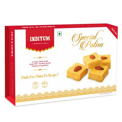 Indiyum Indian Fresh Sweet Special Patisa 200g