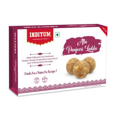 Indiyum Indian Sweet Fresh Atta Panjeri Laddu 200g