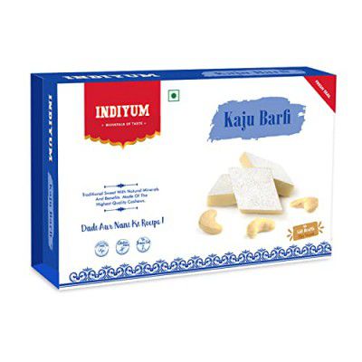 Indiyum Indian Sweet Kaju Barfi (Kaju Katli) 200g