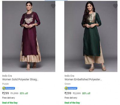 Indo Era Women Kurta upto 91% off