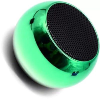 INEFABLE Mini Boost 4 Bluetooth Speaker 4D Mini Electroplating Round Steel Speaker - Green - Pack of 1