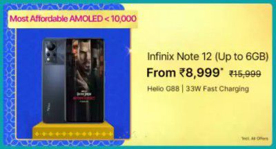 Infinix Note 12 @ ₹8,999 on Flipkart Big Billion Days Sale