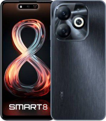 Infinix SMART 8 (Timber Black, 64 GB)  (4 GB RAM)