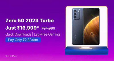 Infinix Zero 5G 2023 TURBO (8 GB RAM + 256 GB) @ ₹16,999 on Flipkart's Big Billion Days Sale