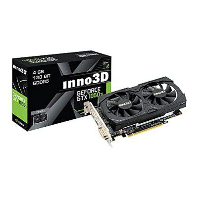 INNO3D NVIDIA GEFORCE GTX 1050 Ti X2 4 GB GDDR5 128-bit PCI-E 3.0 X16 Gaming Graphics Card - N105K-2DDV-M5CM, pci_e_x4