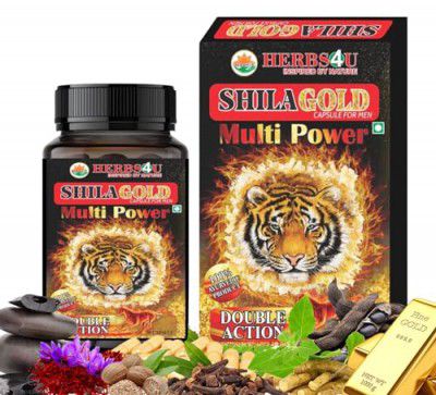 INPROVEDA Shilagold Capsules For Men Extra Power Contains 24 Carat Gold And Shilajit Increase Long Performance Stamina