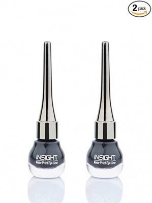 INSIGHT Make - Up Water Proof Eye Liner (Intense Black) Pack of 2