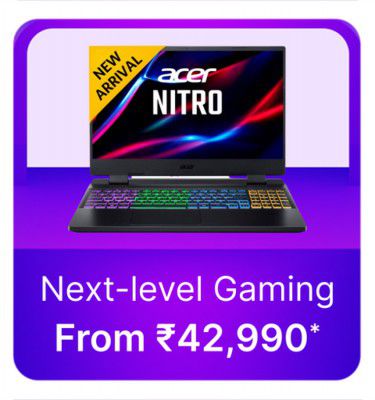 acer Intel Gaming Laptop starts @ Rs. 42990 on Flipkart's Big Billion Days Sale