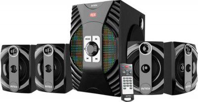 Intex MM Speaker 4.1 DAZZLE FMUB 78 W Bluetooth Party Speaker (Black, 4.1 Channel)