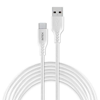 Intex Speed 3.0M Micro Cable Fast Charging Cable Perfect for Charging and Sync Data 3.0A 1 Meter (White)