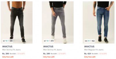 Invictus Jeans Starts ₹464 | Upto 69% Off