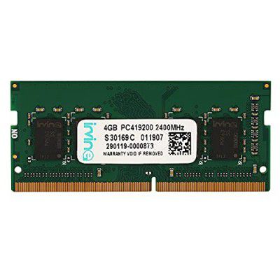 IRVINE 4 GB DDR4 2400 MHz RAM | 260 Pin | CL-17 | SODIMM | PC+D23-19200 | 1Rx8 Single Rank | Non ECC Unbuffered | Highly Durable Memory Module for Laptops & Notebooks | 3 Years Warranty