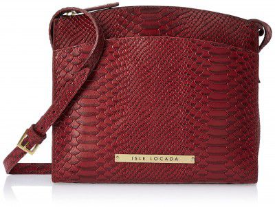 Isle Locada by Hidesign Womens Crossbody bag (Marsala)