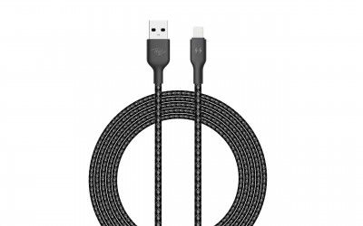 Itel ICD-L23 Nylon Braided Lightning Cable (Black)