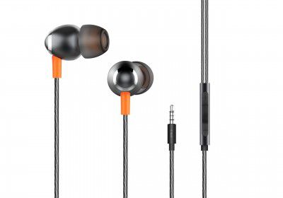 Itel IEP-51 in Ear Wired with Mic, Earphone_Black