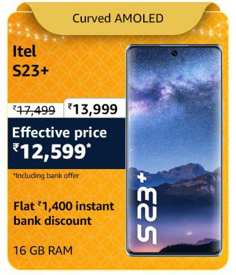 Itel S23+ @ ₹12,599 During Big Billion Days Sale