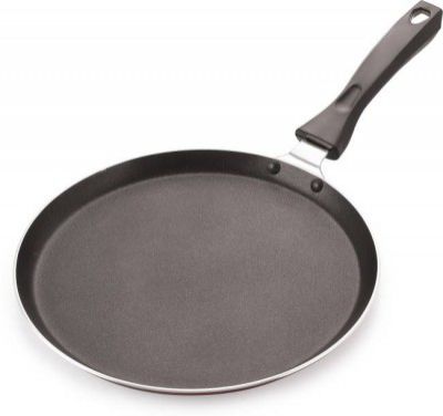 iVBOX Eco Series Non Stick Dosa Tawa (NO-Induction Base) Tawa 25.5 cm diameter (Aluminium, Non-stick)