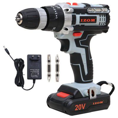 IZOM IZ-CD/SB-20V Cordless Drill Machine With Multiple Torque Settings & A Keyless Chuck for Automatic Spindle Locking