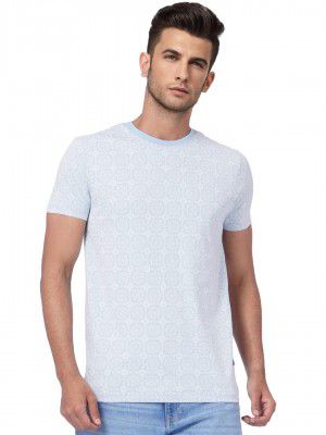 Jack & Jones Men's Printed Slim Fit Crew Neck T-Shirt