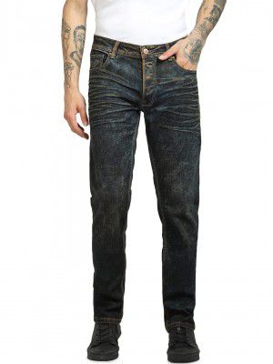 Jack & Jones Mid Wash Cotton Regular Fit Mens Jeans