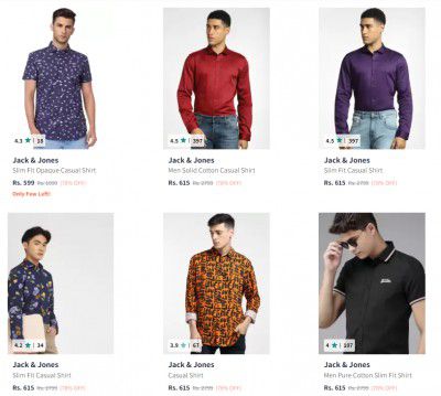 Jack & Jones Men's Shirt Upto 79% Off | Starts @587