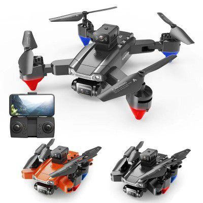 Jack Royal Foldable Pro Drone for Kids | Obstacle Avoidance Drone | 360 Degree Flip Functionality | Foldable Toy Drone with Dual Camera | 3 Speed Modes (Black)