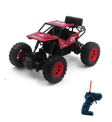 Jack Royal Rechargeable Remote Control Rock Crawler Two Wheel Drive RC 1:18 Metal Alloy Body Remote Control Rock Climber High Speed Monster Racing