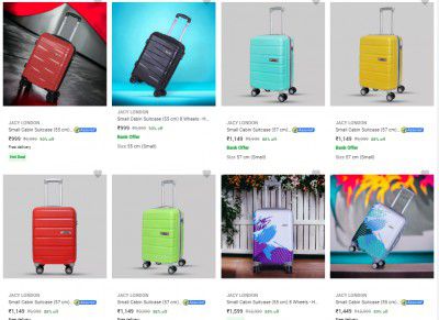 Jacy London Suitcases Starts ₹999 | Upto 90% Off