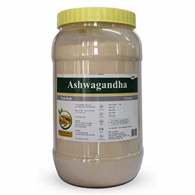 Jain Pure Ashwagandha Powder - Extra Energy, Stress Relief, Sound Sleep, Blood Sugar Support, Immunity Booster - 100% Natural, 1 Kg