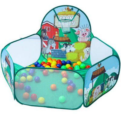 Jam & Honey Farm Animals Ball Pool (with 30 Balls) Multicolour