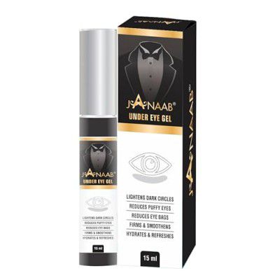 Janaab Under Eye Gel for Dark Circles, Puffiness & Fine Lines | Eye Bags | Firms & Smoothens | Hydrates & Refreshes