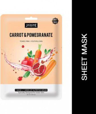 Jaquline USA Carror & Pomegranate Sheet Mask (25 ml)