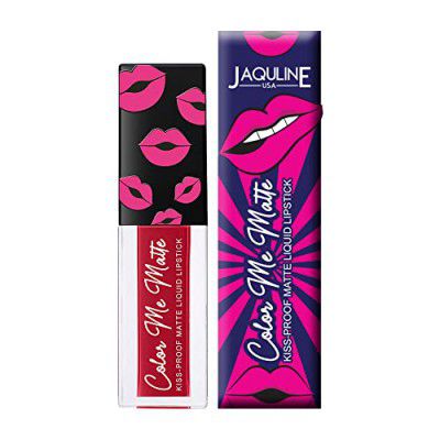 Jaquline USA Color Me Matte Long Lasting liquid Lipstick enriched with vitamin E & tea tree oil (Sangria Red-5 ml)