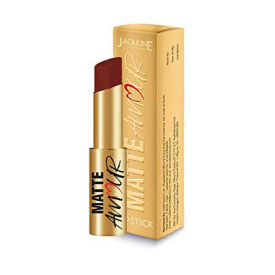 Jaquline USA Matte Amour Matte Lipstick Lightweight, (3.5g Playful 09)