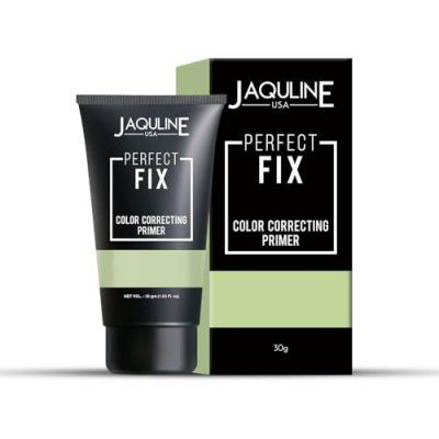 Jaquline USA Perfect Fix Color Correcting Primer 30g: Green, Oils Absorbing, Blurs Pores, Long-lasting, light weight