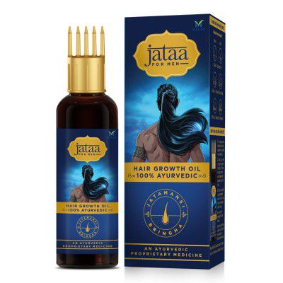 Jataa For Men Ayurvedic Hair Fall Oil with Jatamansi & Bhringraj for Hairfall Control 200ml