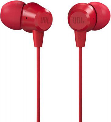 JBL C50HI Wired Gaming Headset  (Red, In the Ear)