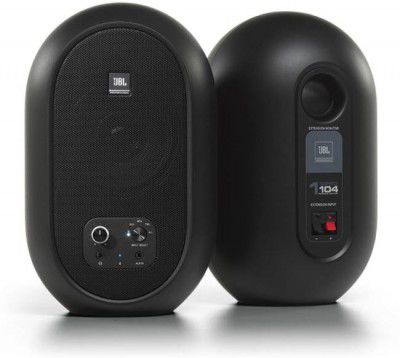 JBL Professional 104 Compact Desktop Reference 60 W Bluetooth Studio Monitor (Black, Stereo Channel)