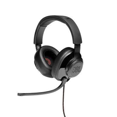 JBL Quantum 300 JBLQUANTUM300BLK Wired Gaming Headset (Fabric Headband, Over Ear, Black)