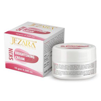 JEZARA Skin Glowing Face Cream for Women & Men | SPF 50++ | For Radiant White Skin & Sun Protection | For Pimples, Blackheads & Dead skin | 10 gram