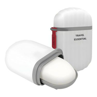 JIALTO 2 PCS Travel Soap Holder - Portable Soap Dish for Home, Outdoor Hiking, and Camping - Compact and Durable Plastic Travel Soap Box - Soap Case Ideal for Travel Accessories (White)