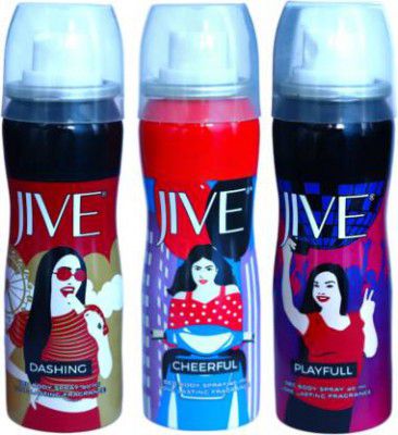 JIVE Pocket Deo Combo 40ML Each Deodorant Spray - For Women  (120 ml, Pack of 3)