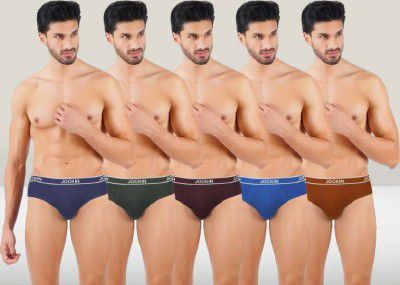 Jockin  Pack of 5 Solid Men Brief